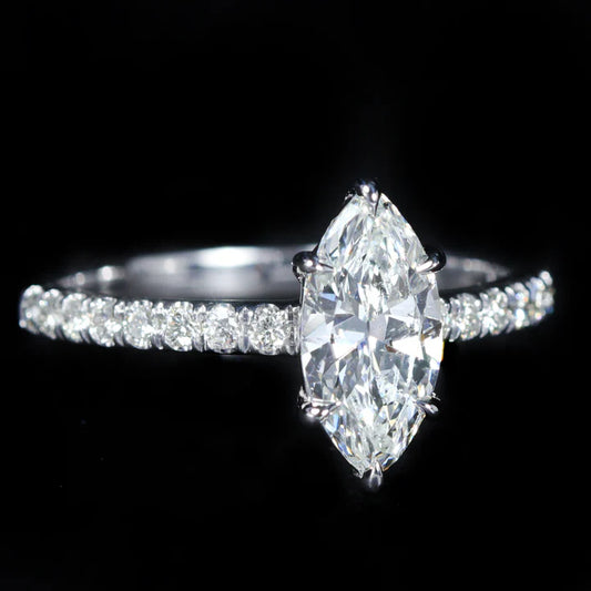 4 CT Marquise Cut Ring